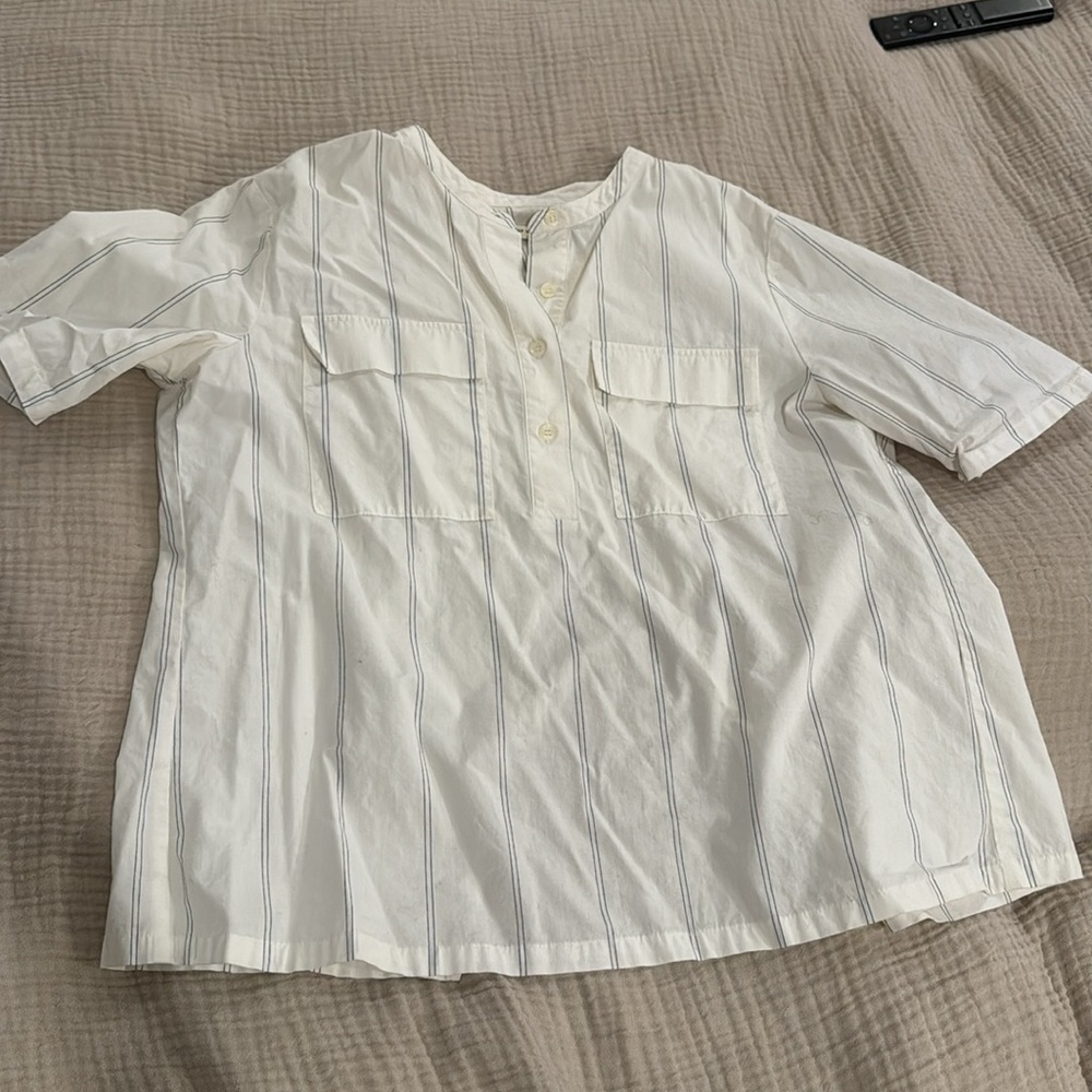 Shades of Grey by Micah Cohen Open Back Short Sleeve Small
